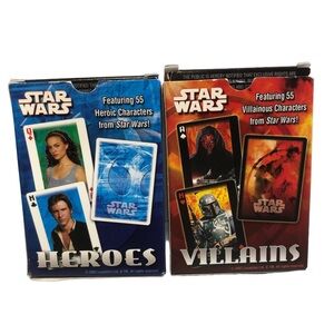 Star Wars Villains and Heroes George Lucas Playing Card Deck Used Complete